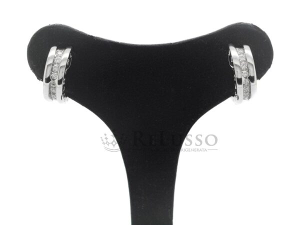 Orecchini B.Zero1 Bulgari in oro bianco con pavè di diamanti fotob16