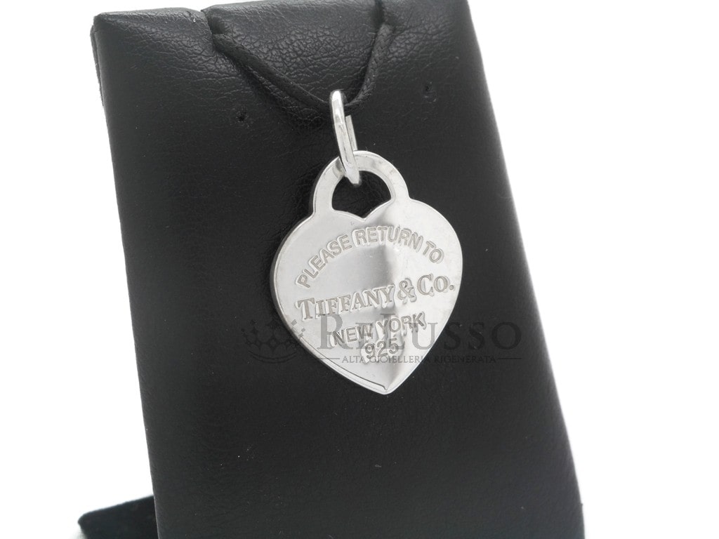 Ciondolo a cuore Return to Tiffany™ in argento sterling, misura media foto3