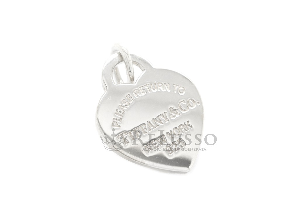 Ciondolo a cuore Return to Tiffany™ in argento sterling, misura media foto1