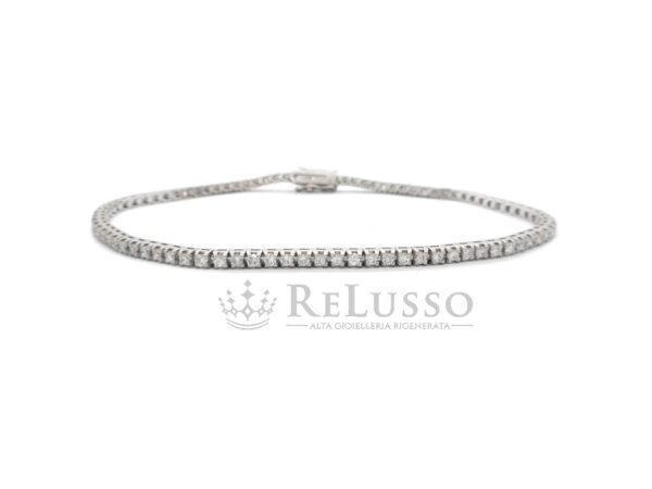 Tennis di diamanti in oro bianco da 1,30ct foto13