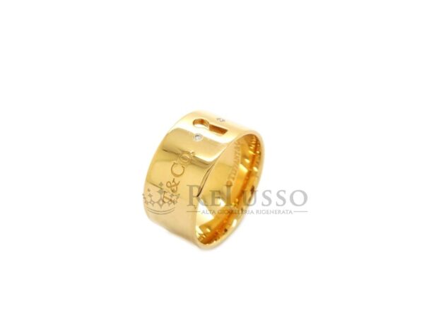 Anello Tiffany Locks® alto in oro giallo con diamanti foto13