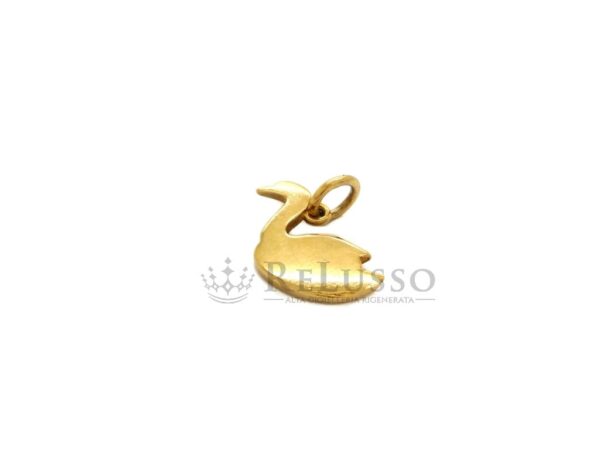 Charm Dodo Cigno da 2gr. in oro giallo 18kt foto4