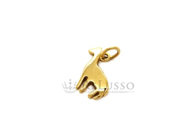 Charm Dodo Giraffa da 2gr. in oro giallo 18kt foto4