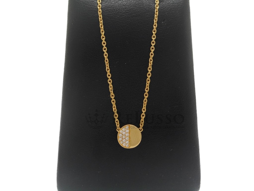 Collana Bucherer collezione B Dimension con pavé di diamanti in oro giallo foto1