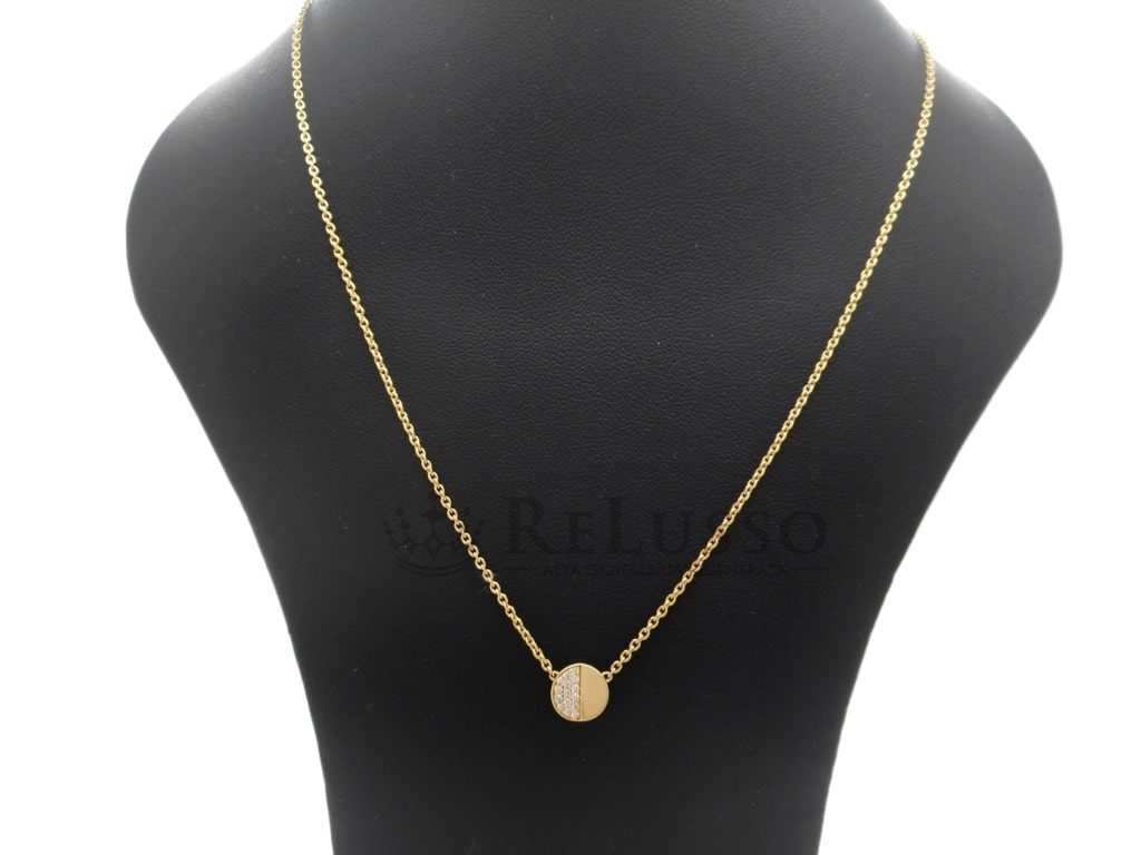 Collana Bucherer collezione B Dimension con pavé di diamanti in oro giallo foto10