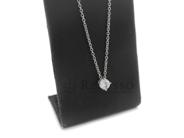 Collana Punto Luce da 0,35ct, H Color, in oro bianco 18kt. foto7