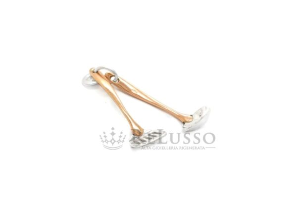 Ciondolo Dodo Mestoli Lucky Chef in argento e oro rosa foto7