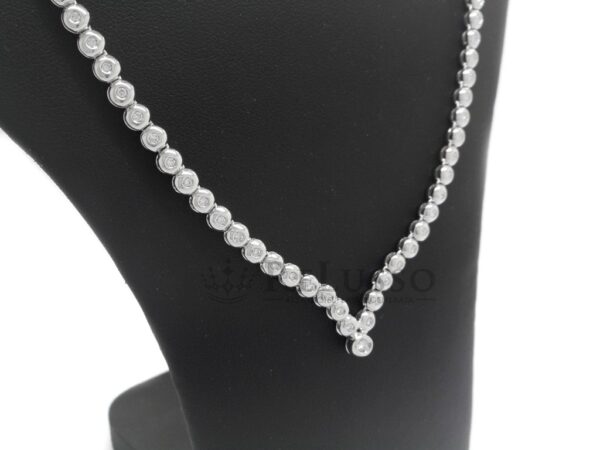Collana Asayo con 0,50ct di diamanti in oro bianco 18kt. foto10