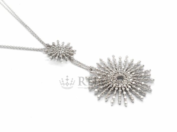 Collana Davite & Delucchi in oro bianco e diamanti per 1,50ct foto7