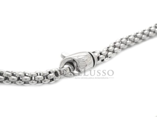 Collana Fope Collezione Solo maglia Novecento in oro bianco foto1