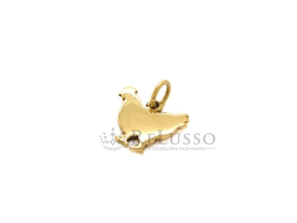 Charm Dodo Gallinella da 2gr. in oro giallo 18kt foto4