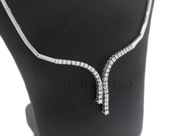 Collana ReCarlo con 0,62ct di diamanti in oro bianco 18kt foto7