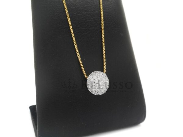 Collana e ciondolo Salvini con pavé di diamanti per 0.60ct in oro giallo foto10