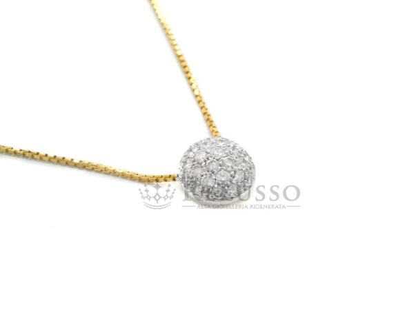 Collana e ciondolo Salvini con pavé di diamanti per 0.60ct in oro giallo foto1