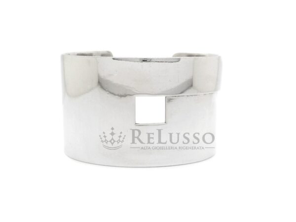 Bracciale Gucci largo in argento sterling 925 foto16