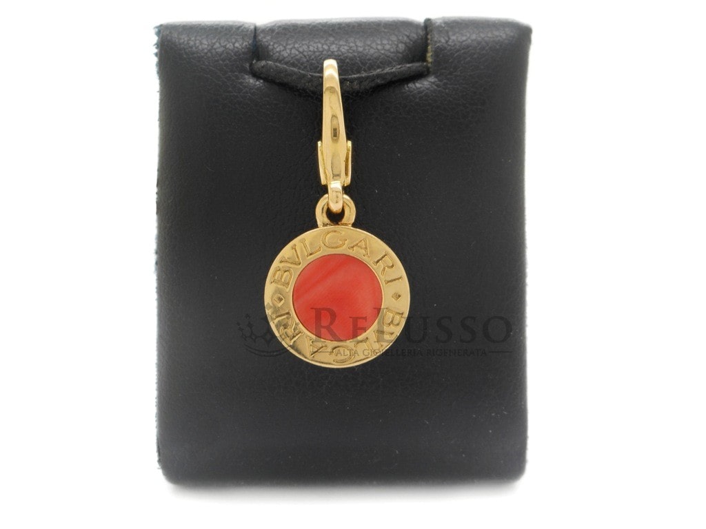 Ciondolo Bulgari con Corallo collezione Bvlgari-Bvlgari in oro giallo 18kt foto10