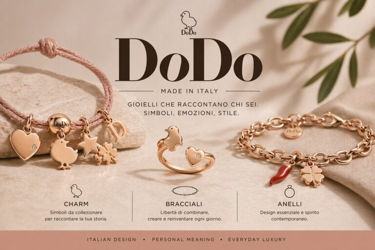 DoDo storia e creazioni iconiche del brand italiano con charm, bracciali e anelli dal design contemporaneo