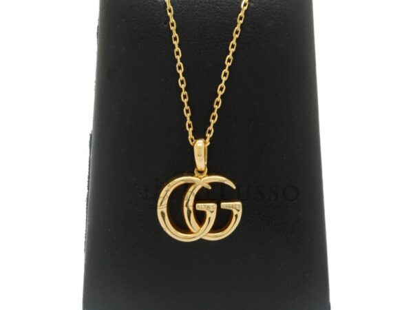 Collana Gucci GG Running in oro giallo. Pendente 17mm. foto16