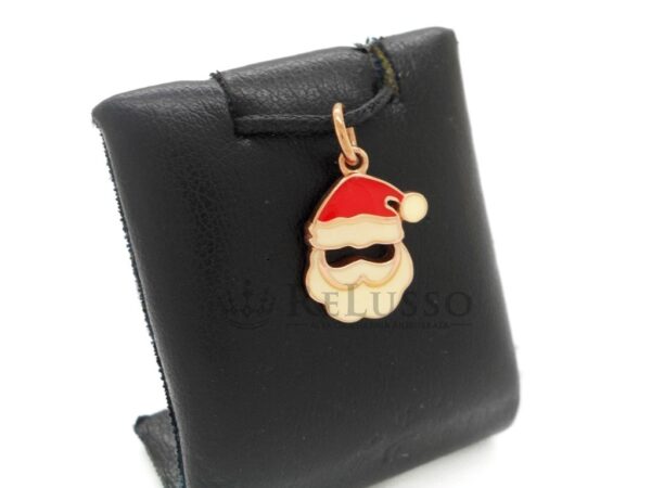 Charm Dodo Babbo Natale in oro rosa 9kt. foto1