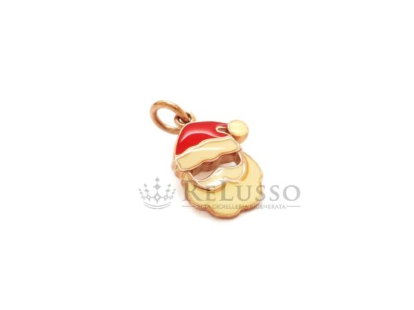 Charm Dodo Babbo Natale in oro rosa 9kt. foto4