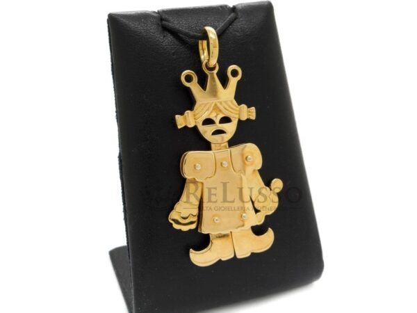 Ciondolo Pomellato Regina misura grande in oro giallo 18kt. foto10