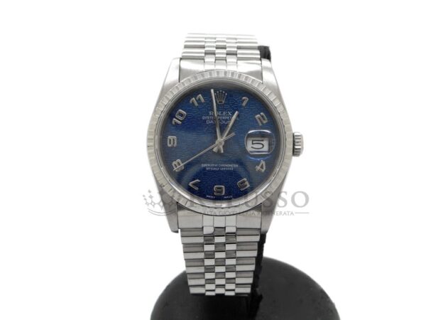 Rolex Datejust ref. 16220 in acciaio quadrante elettric blue 36mm. foto1