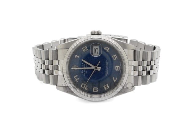 Rolex Datejust ref. 16220 in acciaio quadrante elettric blue 36mm. foto10