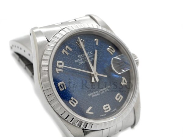 Rolex Datejust ref. 16220 in acciaio quadrante elettric blue 36mm. foto13