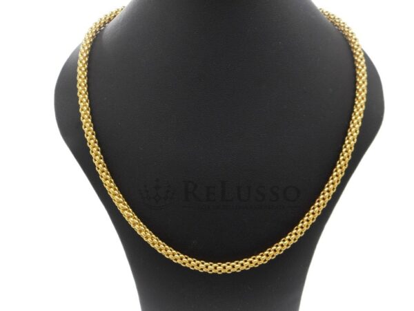 Collana Fope Collezione Solo maglia Novecento in oro giallo foto7
