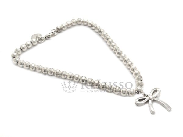 Bracciale Bead Tiffany & Co. con fiocco in argento sterling foto10