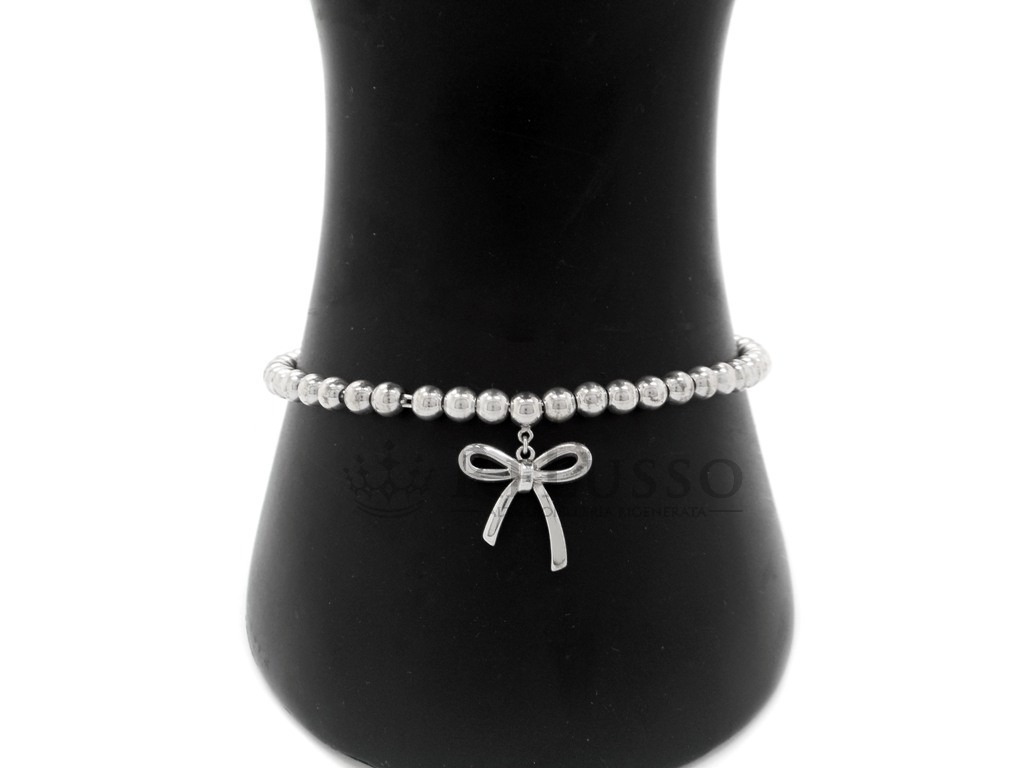 Bracciale Bead Tiffany & Co. con fiocco in argento sterling foto4