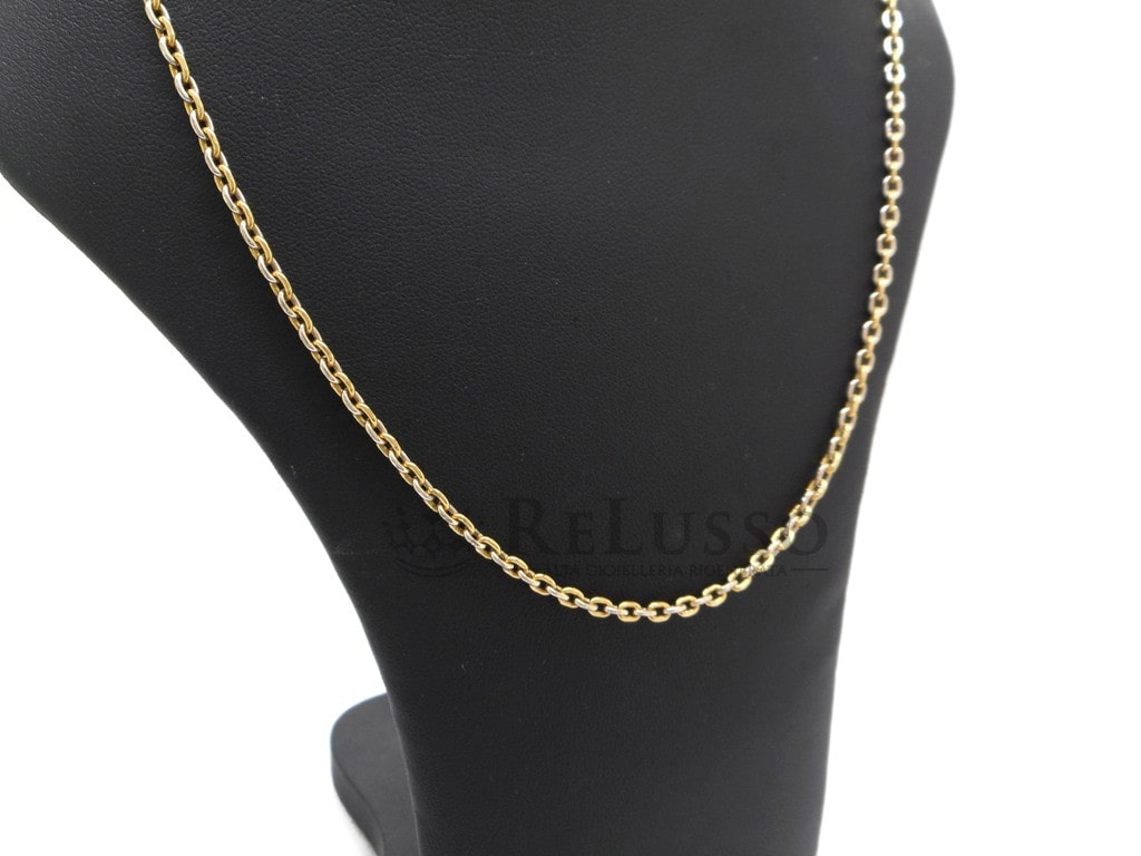Collana Bulgari vintage ad anelli in oro 18kt bicolore, 44,00cm. foto4
