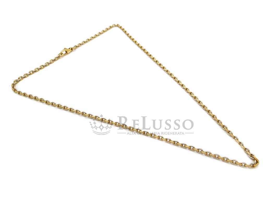 Collana Bulgari vintage ad anelli in oro 18kt bicolore, 44,00cm. foto1