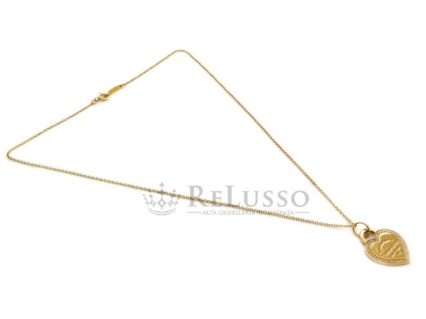 Collana Tiffany & Co. con pendente Heart tag con diamanti in oro giallo foto10