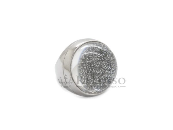 Anello Baccarat Be in love in argento sterling con polvere di diamanti e cristallo foto10
