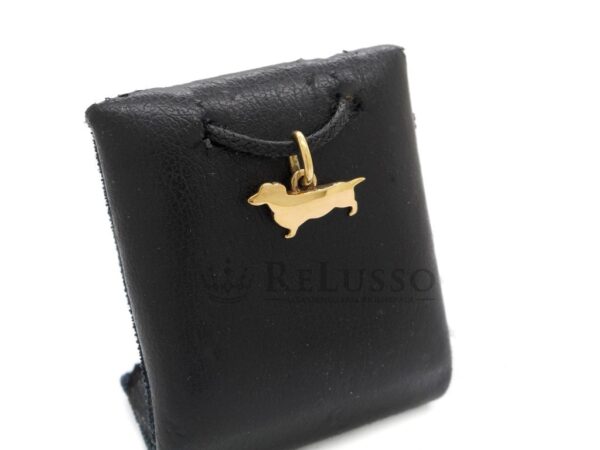 Charm Dodo Bassotto da 1gr. in oro giallo 18kt. foto 4