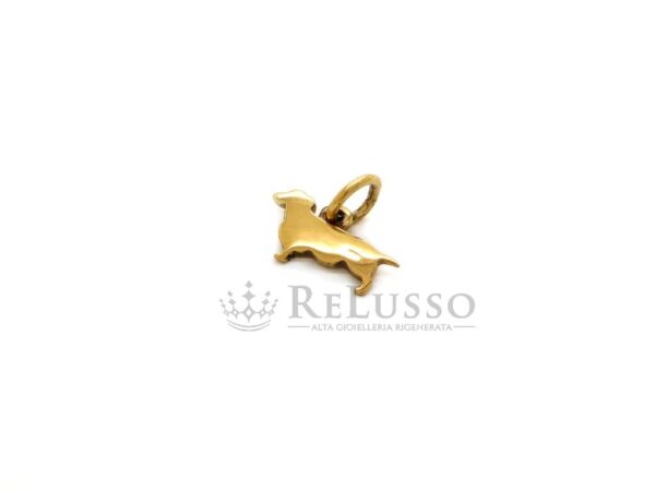 Charm Dodo Bassotto da 1gr. in oro giallo 18kt. foto1