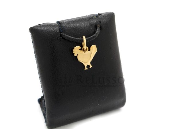 Charm Dodo Gallo da 1gr. in oro giallo 18kt foto4