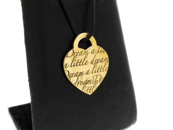 Ciondolo a cuore Tiffany Notes™ Dream a Little in oro giallo foto4