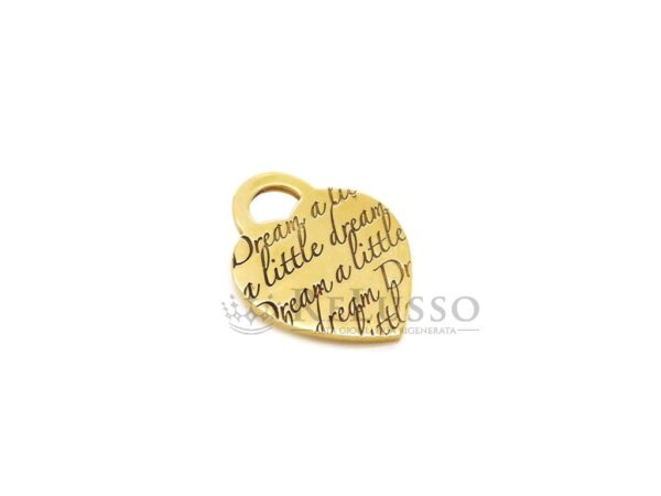 Ciondolo a cuore Tiffany Notes™ Dream a Little in oro giallo foto1