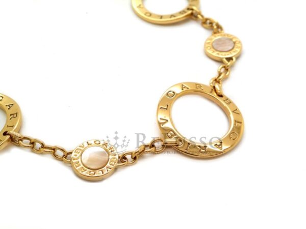 Bracciale Bulgari collezione Bvlgari-Bvlgari in oro giallo e madreperla foto10