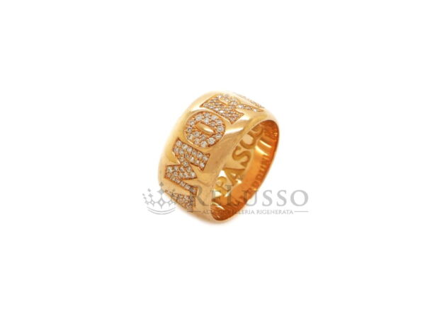 Anello Pasquale Bruni Amore in oro rosa e pavé di diamanti per 0,44ct foto10