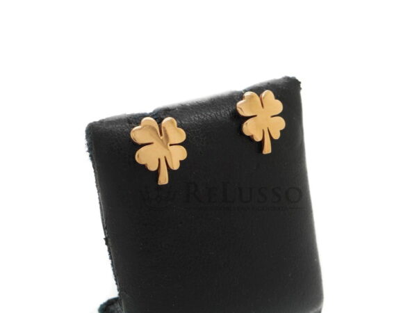 Orecchini Dodo Quadrifoglio in Oro Rosa 9kt. foto1