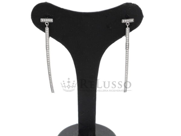 Orecchini Tiffany T in Oro Bianco e Diamanti 0,21ct foto1