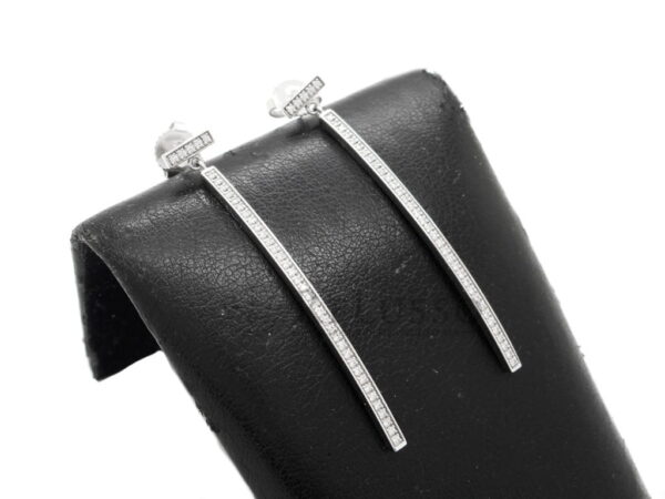 Orecchini Tiffany T in Oro Bianco e Diamanti 0,21ct foto7