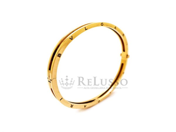 Bracciale rigido Bulgari B.Zero1 in oro giallo 18kt, spessore 5mm. foto7