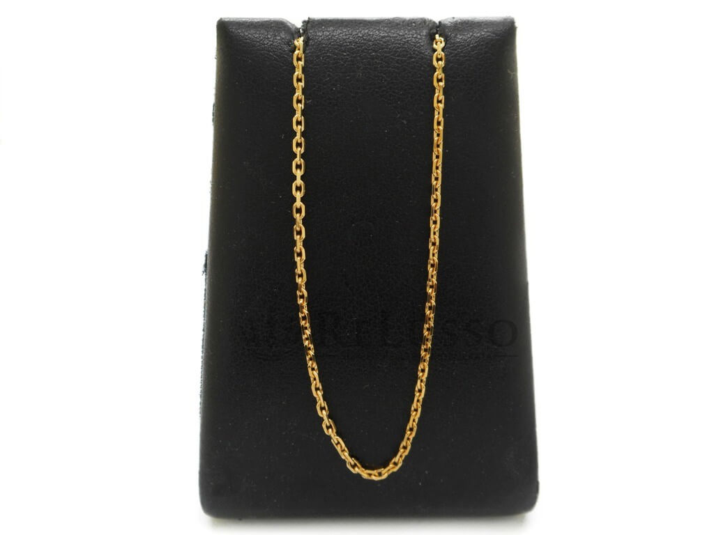 Cadena Van Cleef & Arpels Forçat en oro amarillo de 18 kt, vista frontal en expositor
